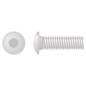 BUTTON HEAD ALLEN BOLT M6X1.0X20 10MM  10-PACK